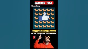 Can you find the odd one emozy? memory test #shorts #puzzle #viral