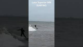 Amazing waves yesterday at Lester river Lake Superior Duluth Minnesota #surfing #mn  #lakesuperior