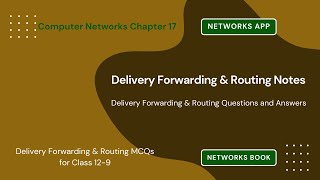 Forwarding & Routing Notes Questions Answers | Routing Class 9–12 Notes PDF | Ch 17 MCQs | eBook App