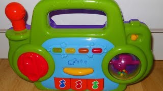 Light and sound musical radio toy, boombox for babies and toddlers