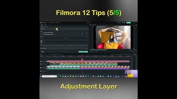 How to use Adjustment Layer in Filmora 12 #shorts
