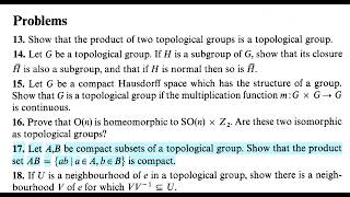 Basic Topology - Armstrong Prob 4.17: If A, B be compact in a topological group, then AB is compact