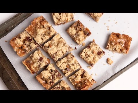 Caramel Chocolate Oatmeal Bars Recipe - Laura Vitale - Laura in the Kitchen Episode 921