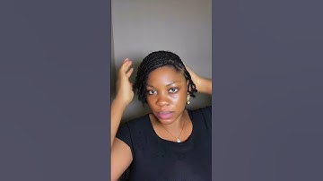 Daily routine on how I refresh my mini twist using just water. #minitwists #youtubeshorts #haircare
