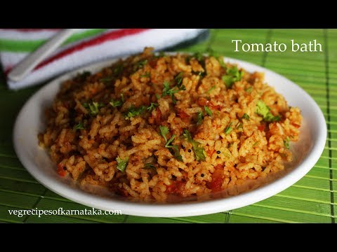 ಟೊಮೇಟೊ-ಬಾತ್-ಕನ್ನಡದಲ್ಲಿ-|-tomato-bath-recipe-kannada-|-karnataka-style-tomato-rice