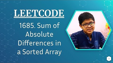 1685. Sum of Absolute Differences in a Sorted Array || Leetcode