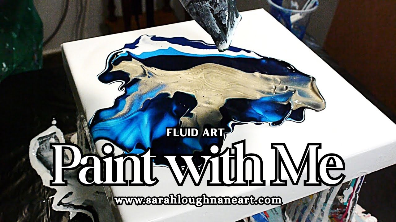 Acrylic Pouring Tutorial | Stunning Ocean Inspired Fluid Art - YouTube