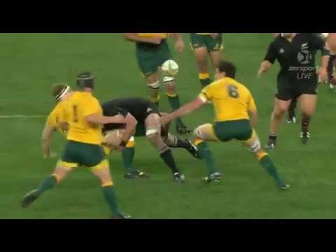 Keiran Reid's Massive Hit On David Pocock..Bledisloe 2012