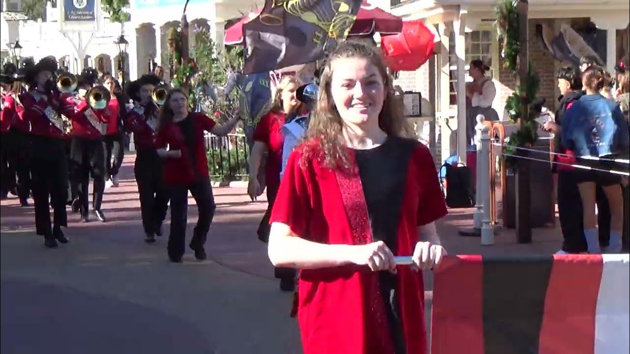 saucon-valley-high-school-marching-band-before-disney-festival-of-fantasy-parade-on-12-18-2023