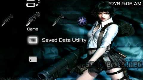 PSP Theme Devil May Cry Lady Theme PSP-Themes.NET
