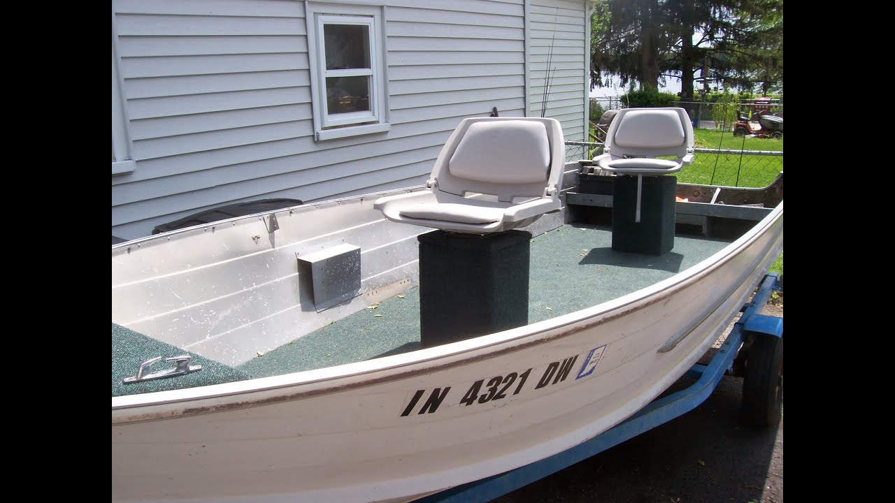 vintage speed boat to fishing boat conversion - youtube