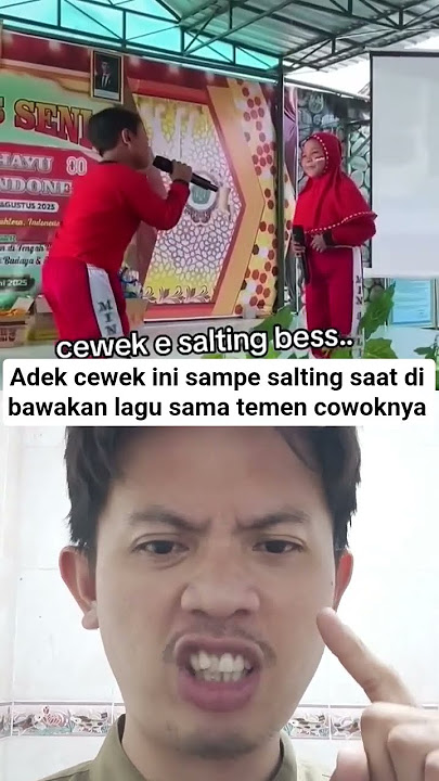 Adek cewek ini sampe salting saat di bawakan lagu sama temen cowoknya#shorts #funny #viralvideo