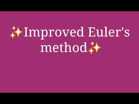 Improved Euler's method | Explained in Tamil