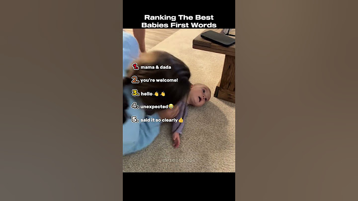 Ranking Babies First Words