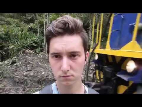 Video Kicked in the head by a train