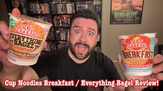 Cup Noodles Breakfast / Everything Bagel Review!