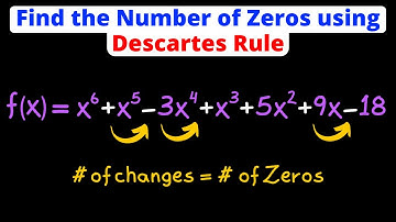 Find Zeros Using Descartes Rule of Signs | Eat Pi