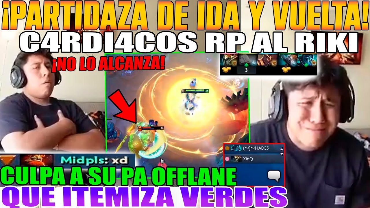 PARTIDAZA DE 72 MIN DE IDA Y VUELTA! MACARIUS C4RDI4CO SUS RP A RIKIS. CULPA A SU PA OFFLANE DOTA 2