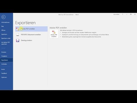Word-Dokument in PDF