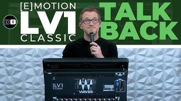 Using the Talkback Mic on the Waves eMotion LV1 Classic