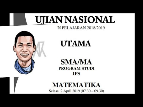 Bocoran Soal Un Matematika Ips 2019 Pak Anang Part 1 1 Sd 10