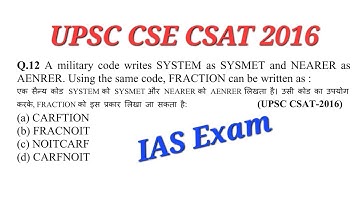 A military code writes SYSTEM as SYSMET and NEARER as AENRER. Using the same code, FRACTION can be..