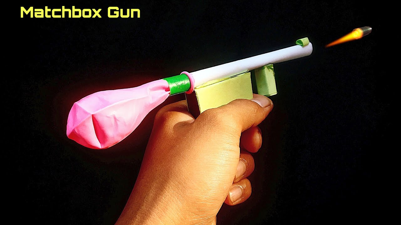 माचिस की बंदूक Matchbox gun paper gun machis ki bandook banane ka