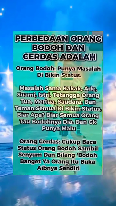 PERBEDAAN ORANG BODOH DAN CERDAS #shorts #miyacara #education #motivasi #masukberanda #quotes