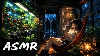 🌧️ Dormindo no Bunker do Trem enquanto a Chuva Cai... | ASMR Loop 1 Hora