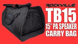 Review of Rockville Audio TB15 15 inch PA | DJ Speaker Bag