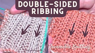 Double Sided Knit Ribbing  Reversible Knitting With Rib