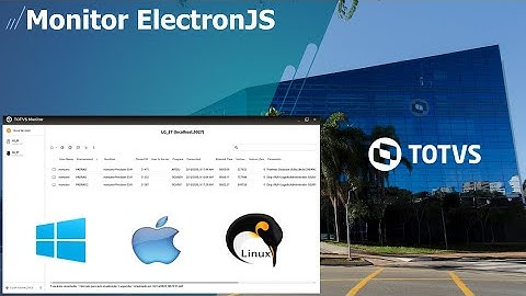TOTVS - Monitor ElectronJS