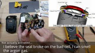 DeWalt FlexVolt Battery Pack Disassembly (Video#2)