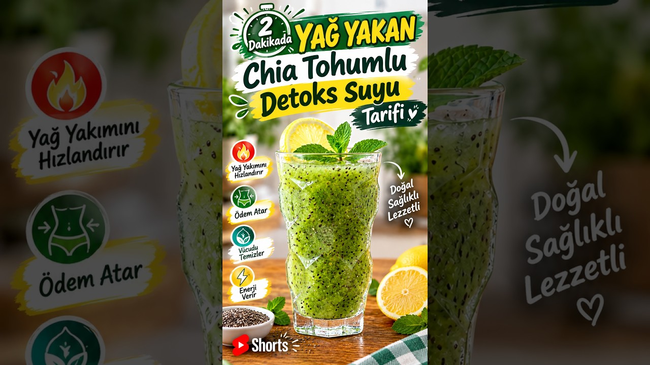 2 Dakikada Chia Tohumlu Detoks Suyu Tarifi 🍹 (Ferahlatıcı & Pratik İçecek) 2 Dakikada Chia Tohumlu Detoks Suyu Tarifi 🍹 (Ferahlatıcı & Pratik İçecek)