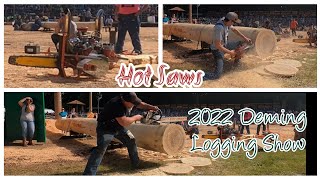 2022 Deming Logging Show ~ Hot Saws ~ 3 Second Cuts ~ Stihl ~ Husqvarna