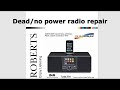 Roberts ColourStream DAB, FM, internet radio - completely dead. Repair and assembly.