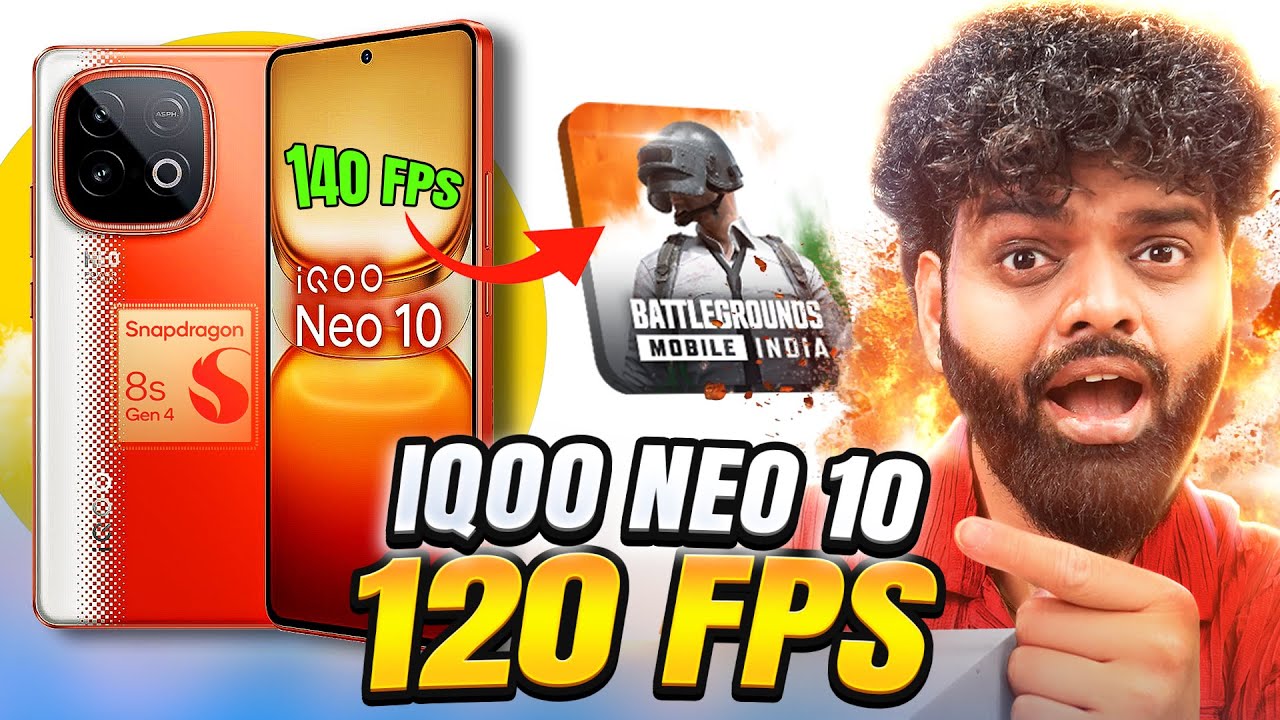 iQOO Neo 10 : BGMI Test with FPS Meter | SD 8s Gen 4 Beast?