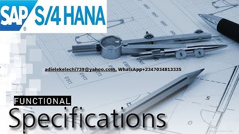 SAP FUNCTIONAL SPECIFICATION DOCUMENT (FSD)