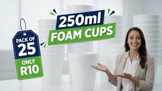 250ml Foam Cups & Paper Plates Combo Special | Tarpak Packaging #shorts