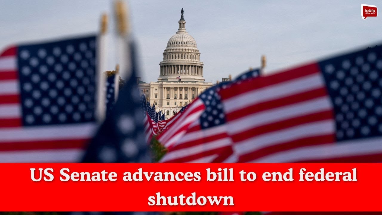 US Senate advances bill to end federal shutdown| India Abroad - YouTube