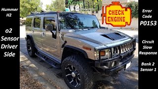 How To Install Oxygen o2 Sensor Driver Side on HUMMER H2 | Error Code P0153