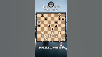 Chess puzzle series 🧩1457/5334 #chess #puzzle #learnchesstactics #magnuscarlsen #polgar #chessbooks