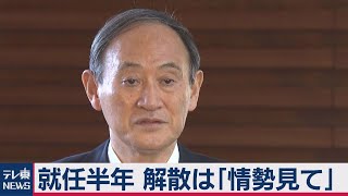 菅総理 就任から半年 解散は「情勢を見て」（2021年3月16日）