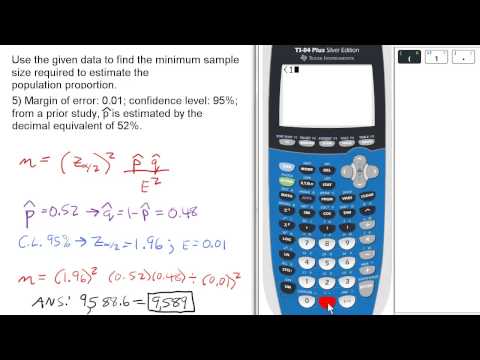 calculating required sample size to estimate population mean find minimum sample size