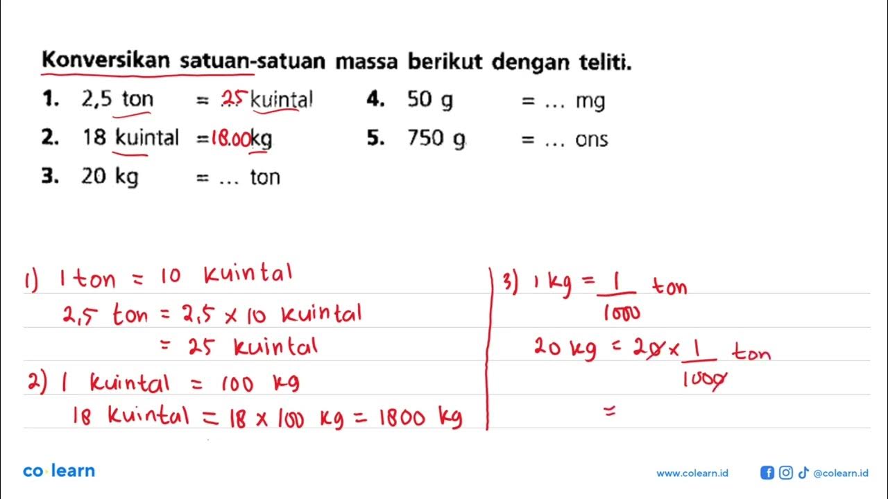 Konversikan Satuan Berikut 16 Dam 5 Dm Titik Titik Cm