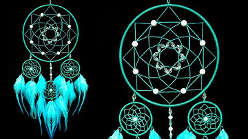 WOW !!! Very Easy Macrame Art Dreamcatcher || How to Make Wall Hanging || Nylon Thread Dream Catcher