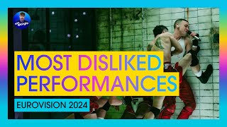 🇸🇪 Eurovision 2024: Most Disliked Performances