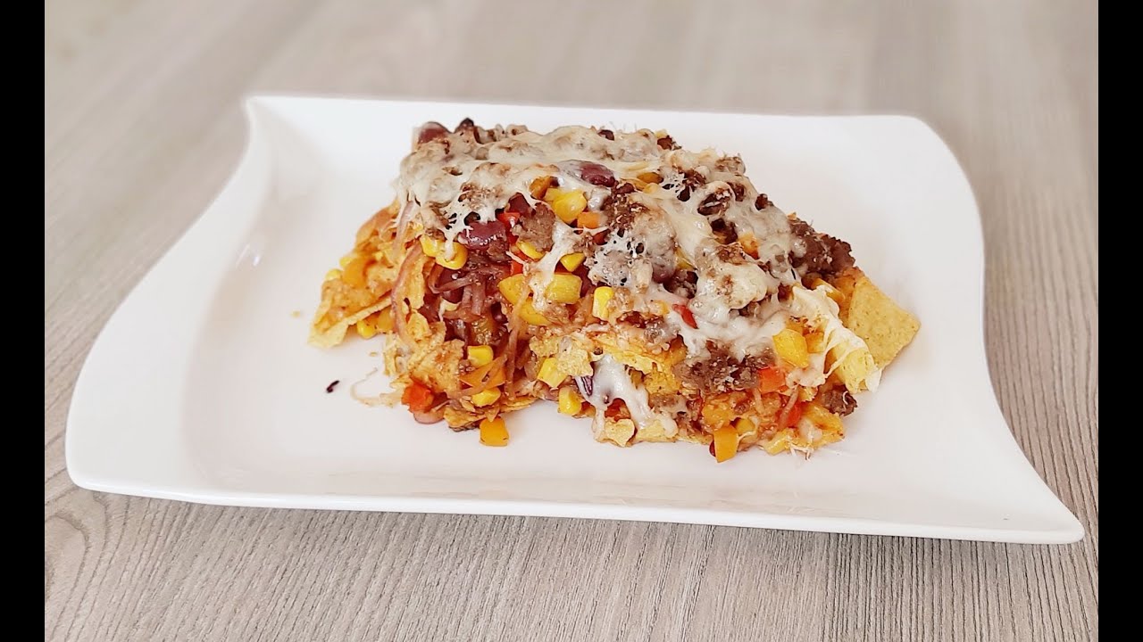 Überbackene Nachos aus der rechteckigen Ofenhexe von Pampered Chef