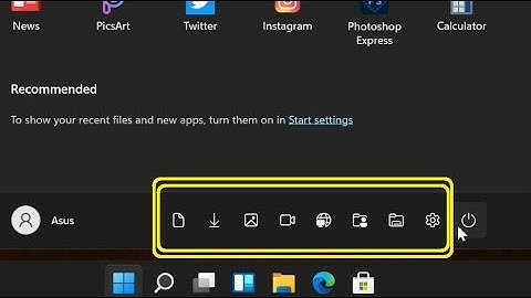 How to add folders on Start next to the Power button on Windows 11