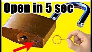 5 Ways to Open a Lock 🔴